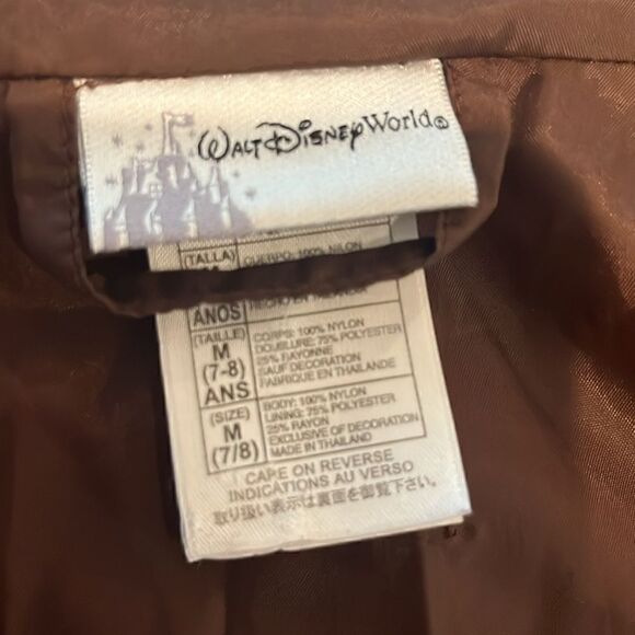 Vintage Walt Disney World Brown Quilted Mickey Mouse Jacket, M! - Picture 10 of 11